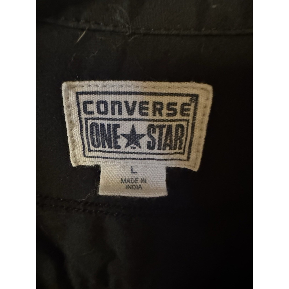 Converse Women's All Star Black 3/4 Sleeve Cotton Shirt Dress - Picture 5 of 14